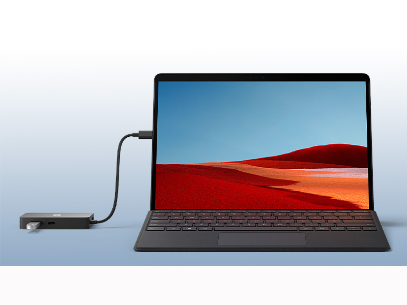 Microsoft USB-C 旅行用集線器| Microsoft 特約網上商店